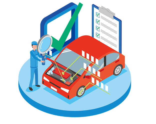 整備工場のイラスト